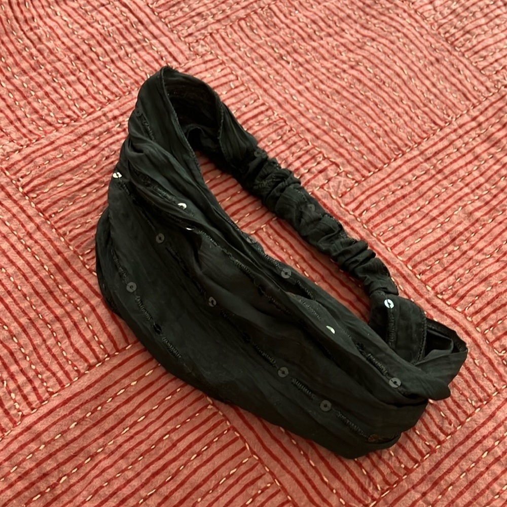 Black Sequin Headband